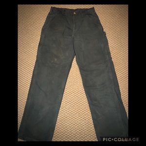 Carhartt Men’s Flannel Lined Washed Duck Dungaree